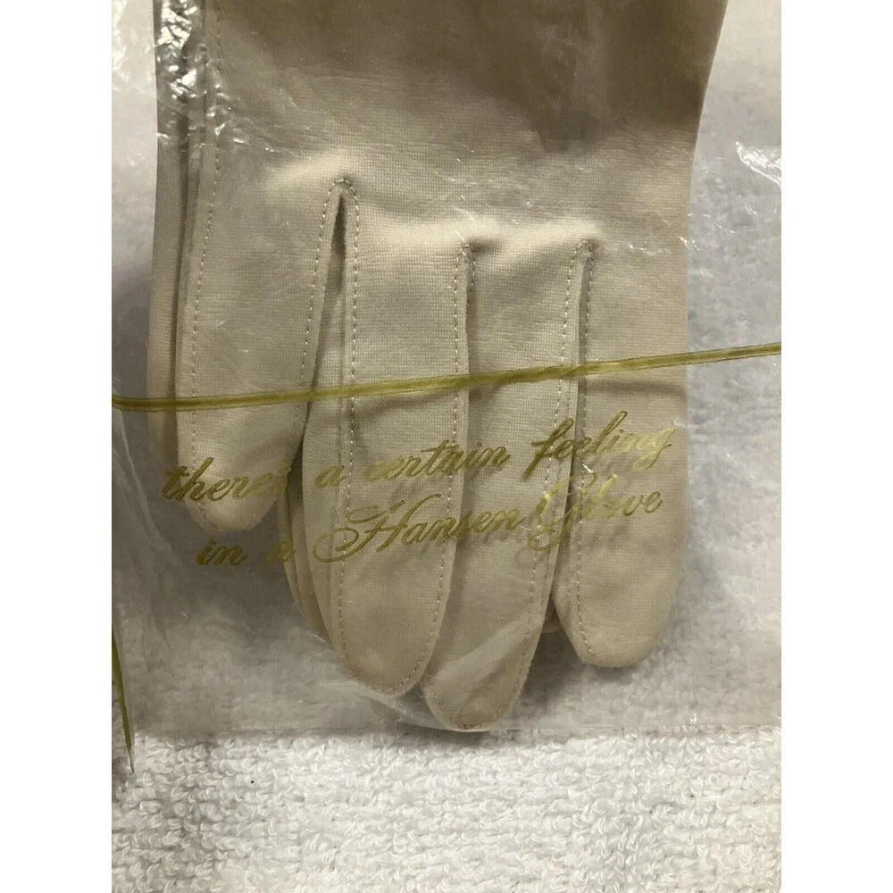 Vintage Hansen Ladies Church Gloves White 10” Wedding Prom Special Occasion